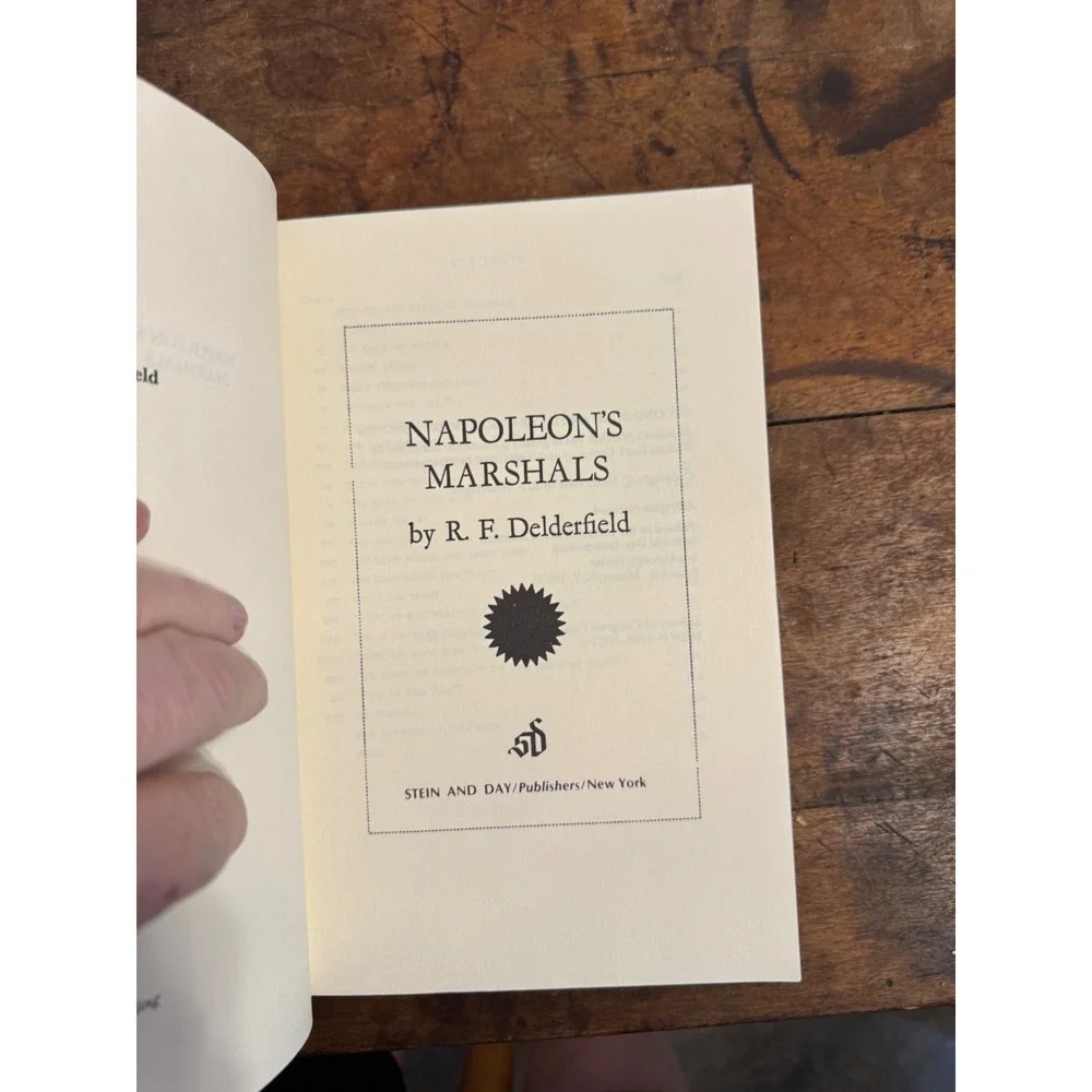 Napoleon's Marshals R.F. Delderfield Stein and Day Paperback History 1980